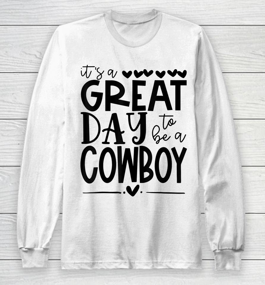 Cowboys School Sports Fan Team Spirit Mascot Gift Great Day Long Sleeve T-Shirt