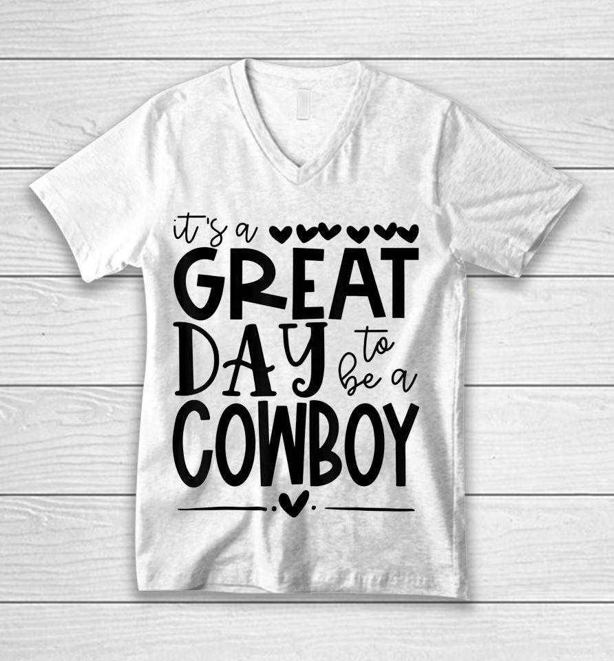 Cowboys School Sports Fan Team Spirit Mascot Gift Great Day Unisex V-Neck T-Shirt