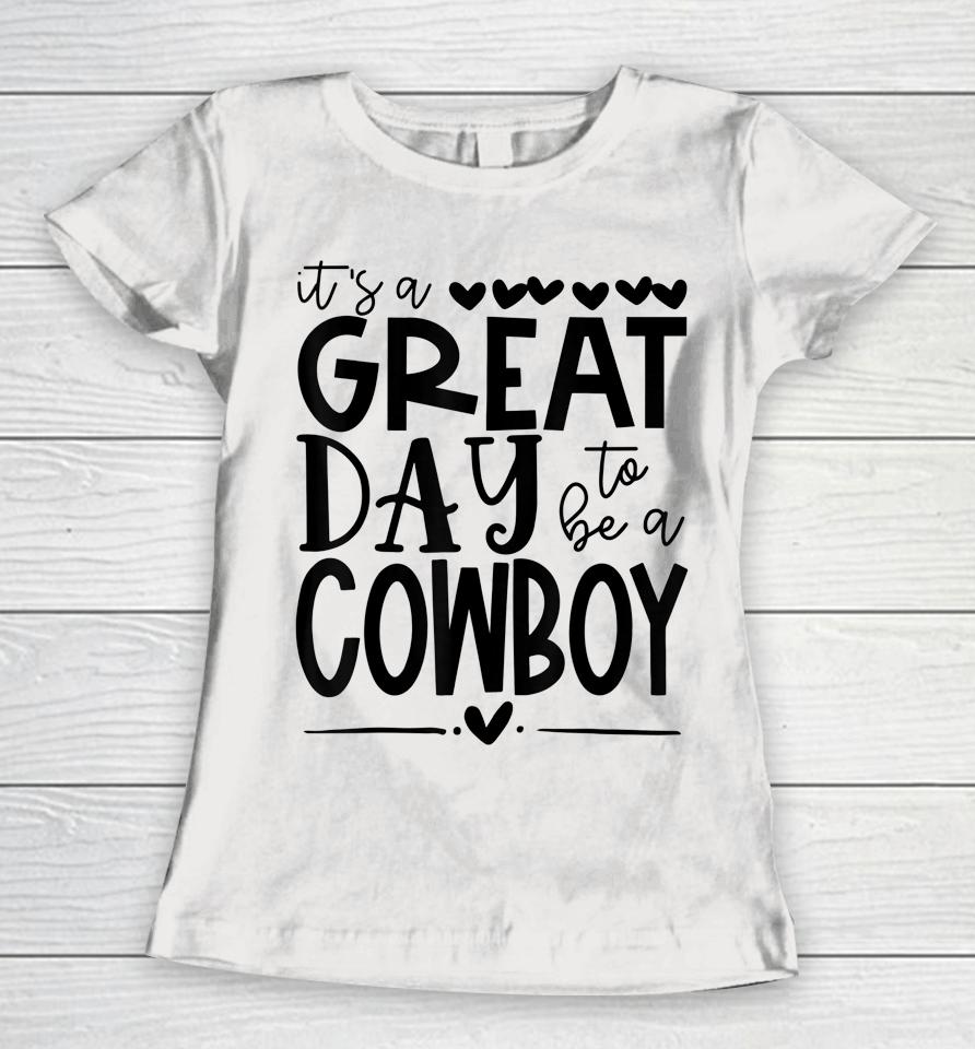 Cowboys School Sports Fan Team Spirit Mascot Gift Great Day Women T-Shirt