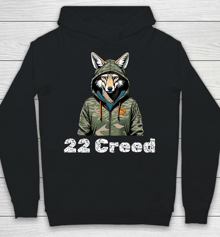 Coyote In Hood 22 Creed Graphic Hunting Hoodie