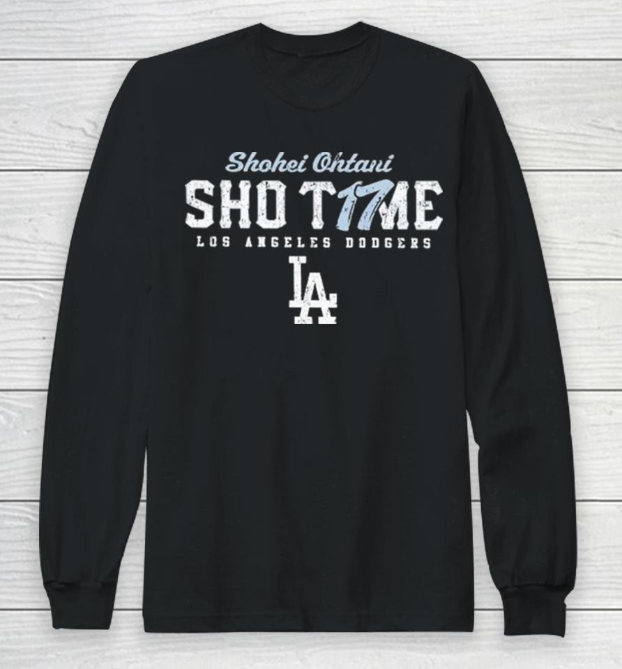Crack Shohei Ohtani Sho Time 17 Los Angeles Dodgers Player Long Sleeve T-Shirt