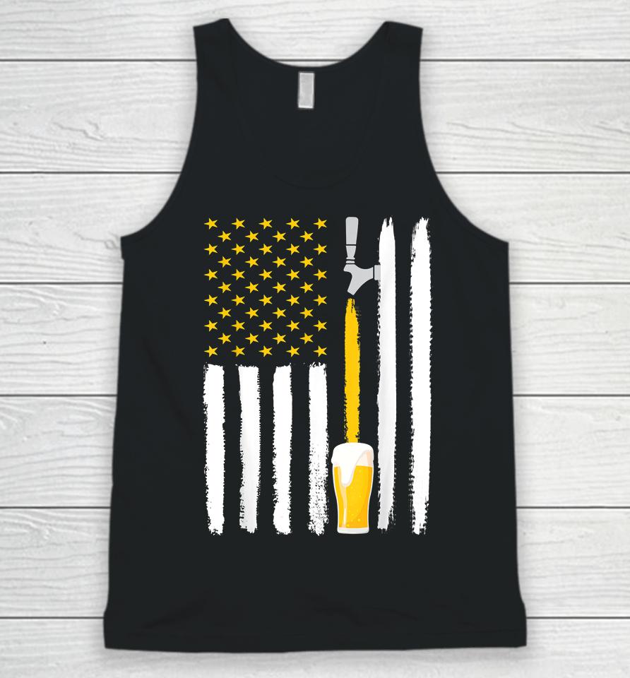 Craft Beer 4Th July American Flag Unisex Tank Top
