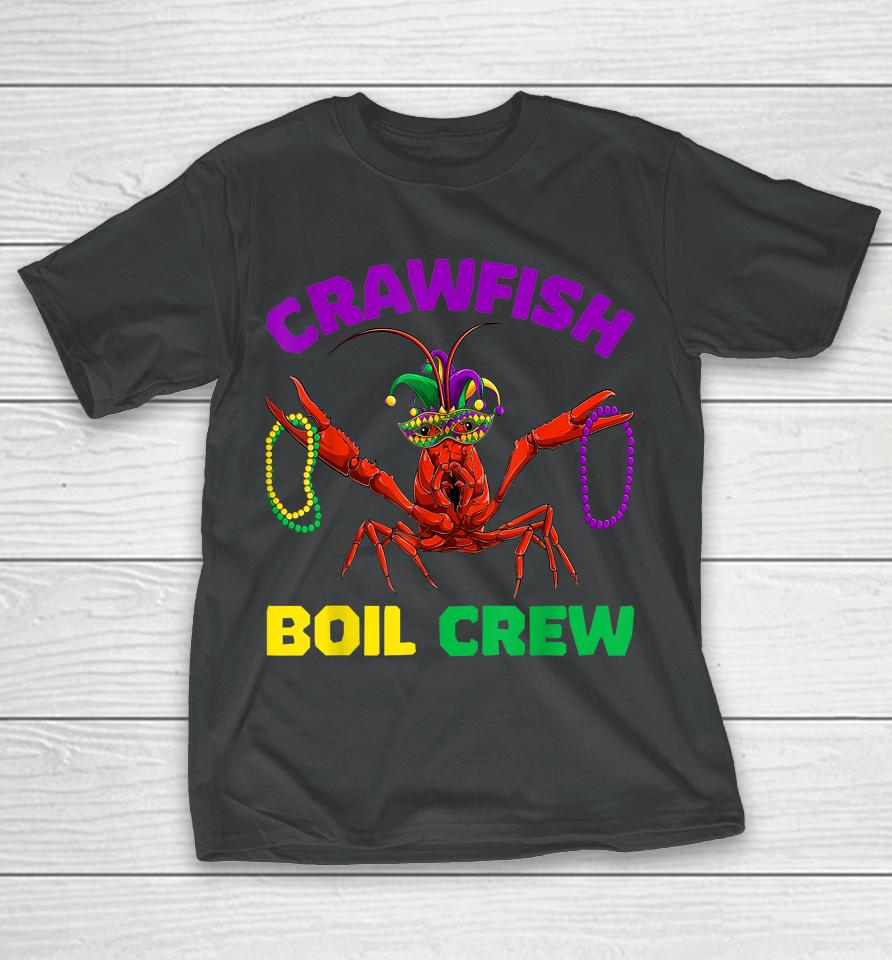 Crawfish Boil Crew Mardi Gras T-Shirt