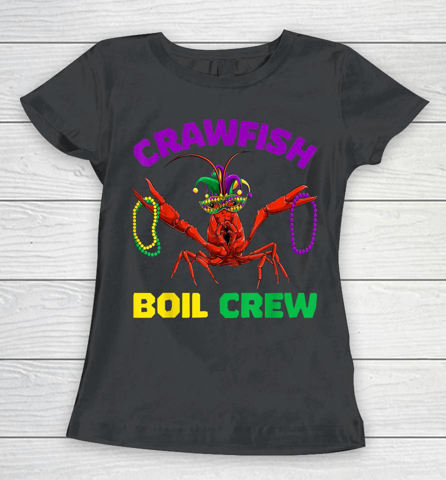 Crawfish Boil Crew Mardi Gras Women T-Shirt