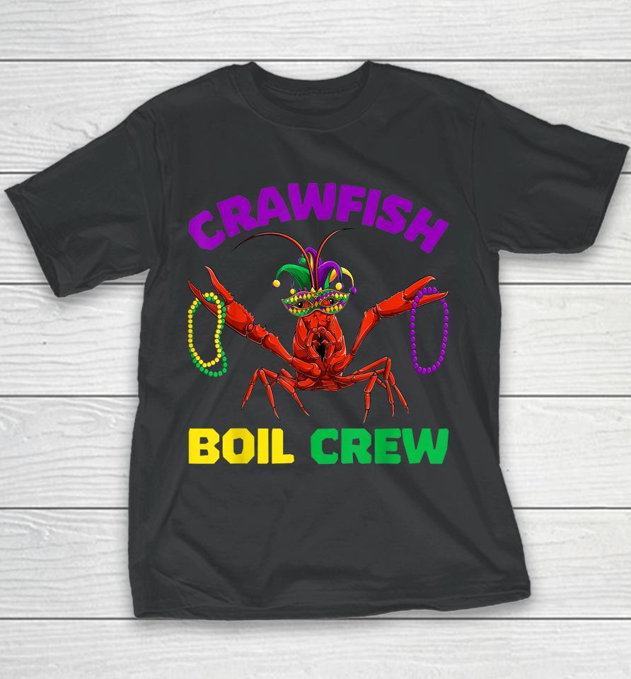 Crawfish Boil Crew Mardi Gras Youth T-Shirt