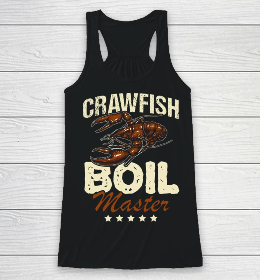 Crawfish Boil Master Vintage Fisherman Racerback Tank