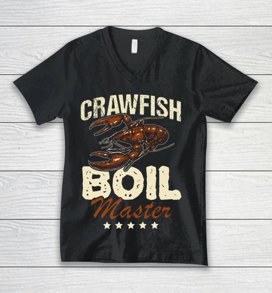 Crawfish Boil Master Vintage Fisherman Unisex V-Neck T-Shirt