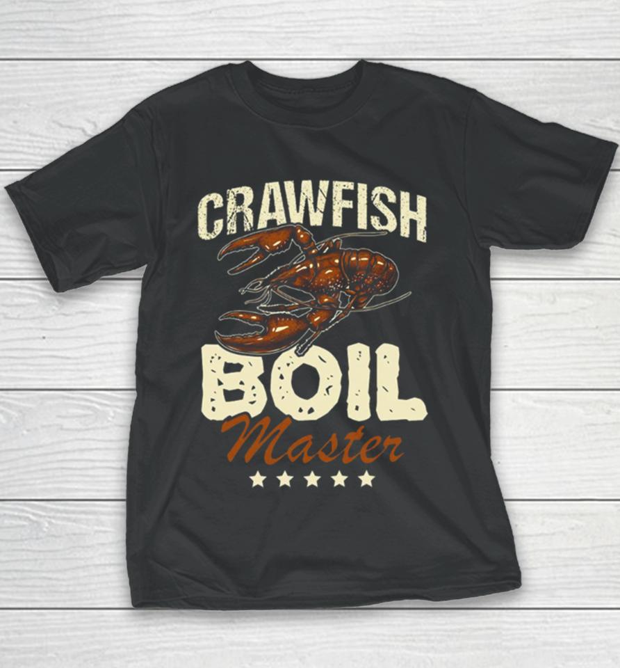 Crawfish Boil Master Vintage Fisherman Youth T-Shirt