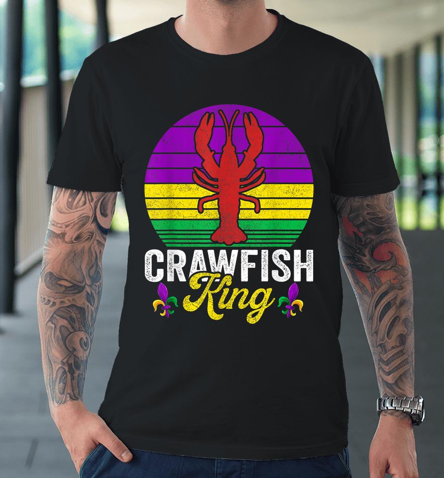 Crawfish Lobster King Mardi Gras Premium T-Shirt
