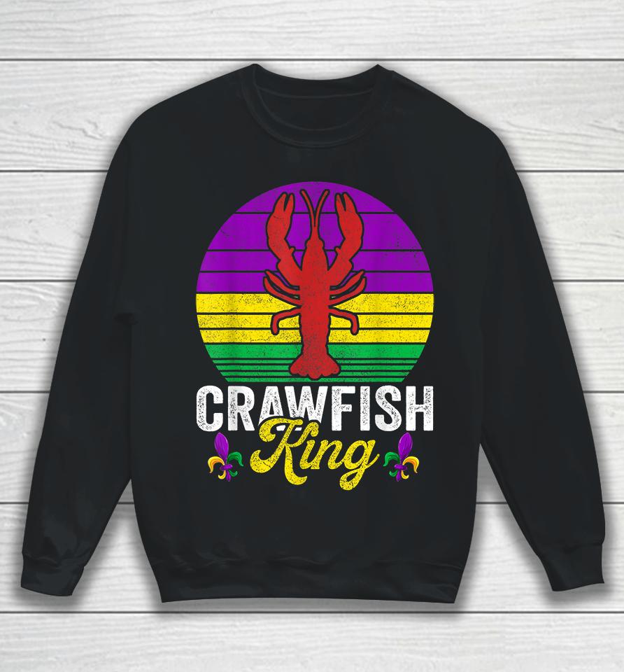 Crawfish Lobster King Mardi Gras Sweatshirt