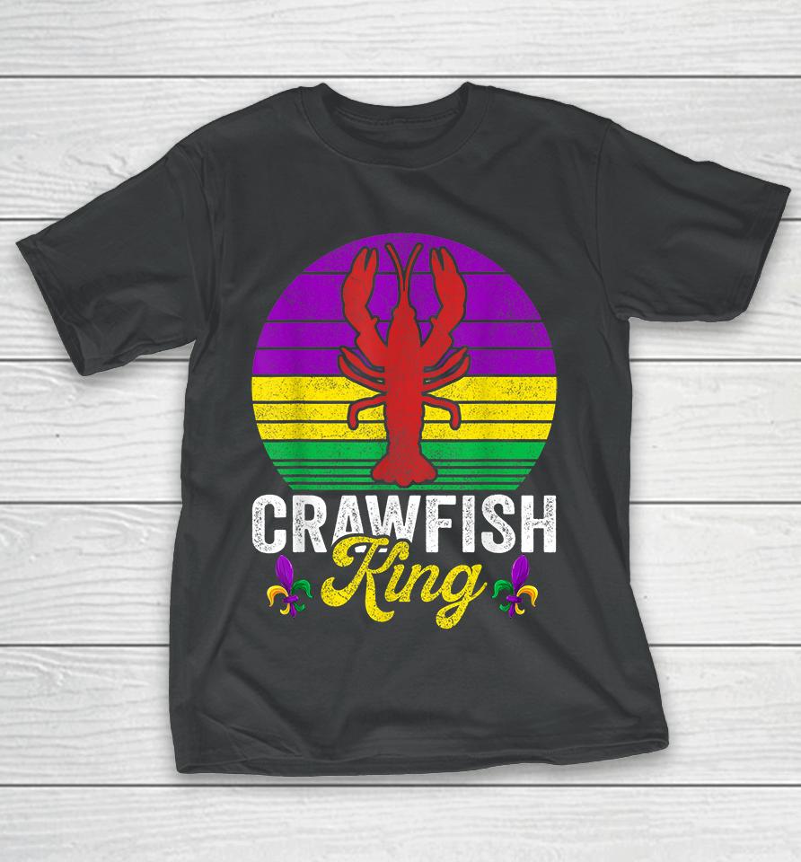 Crawfish Lobster King Mardi Gras T-Shirt