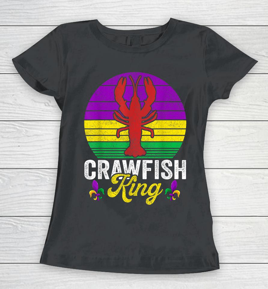 Crawfish Lobster King Mardi Gras Women T-Shirt