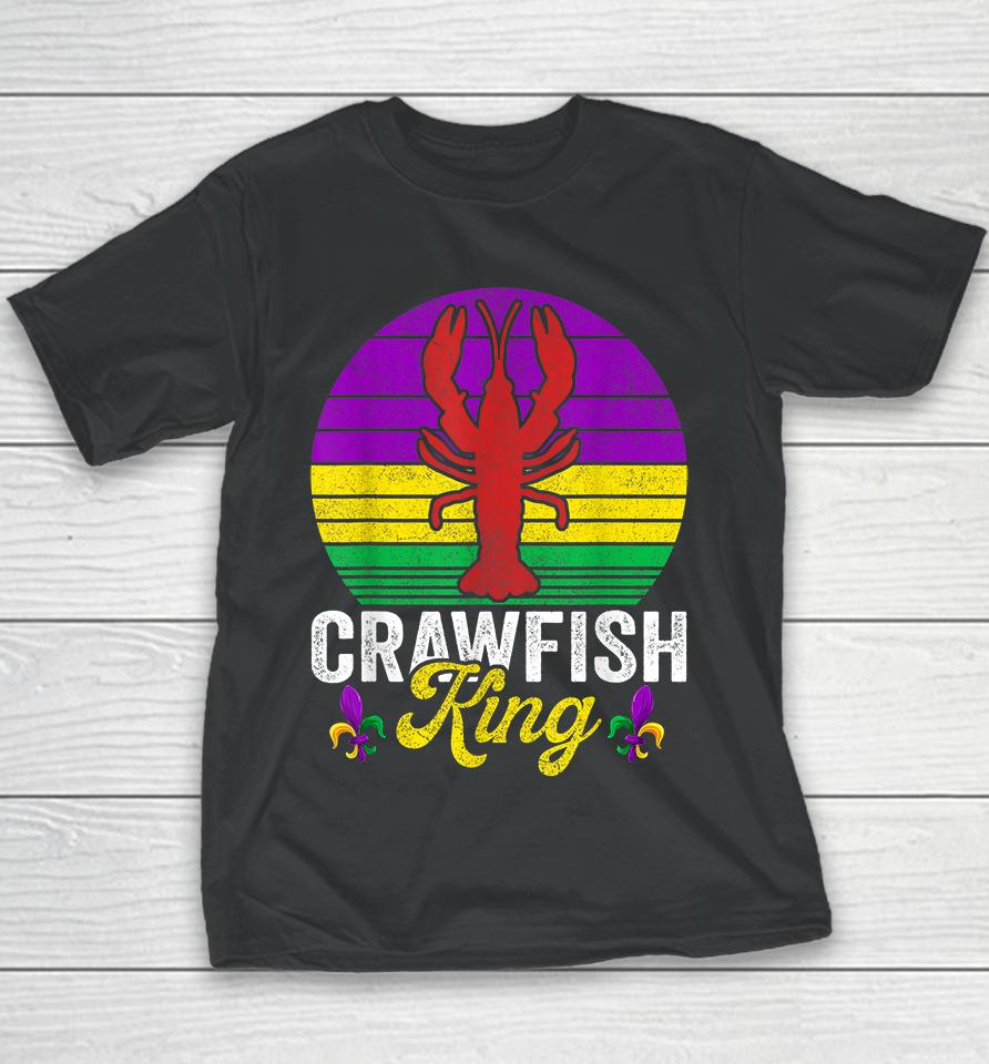 Crawfish Lobster King Mardi Gras Youth T-Shirt