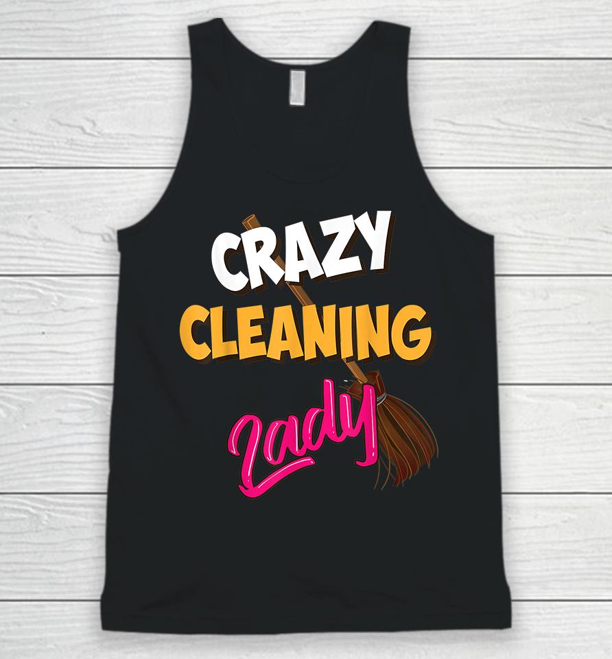 Crazy Cleaning Lady Housekeepers Unisex Tank Top