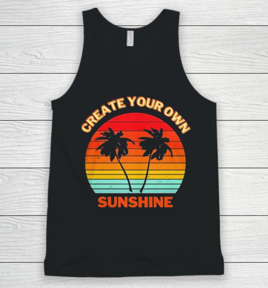 Create Your Own Sunshine Vintage Unisex Tank Top
