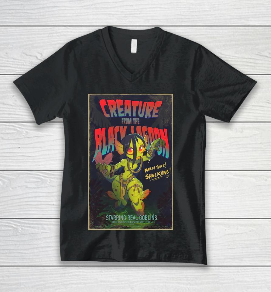 Creature From The Black Lagoon Unisex V-Neck T-Shirt