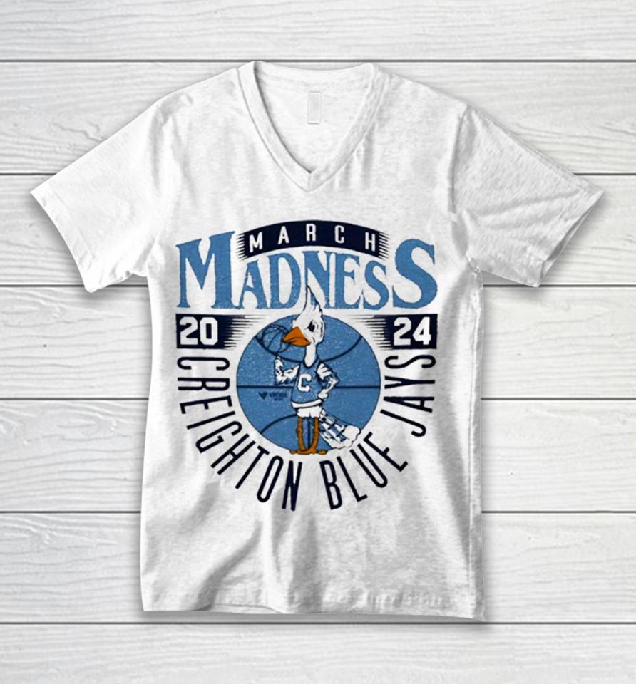 Creighton Bluejays 2024 March Madness Mascot Unisex V-Neck T-Shirt