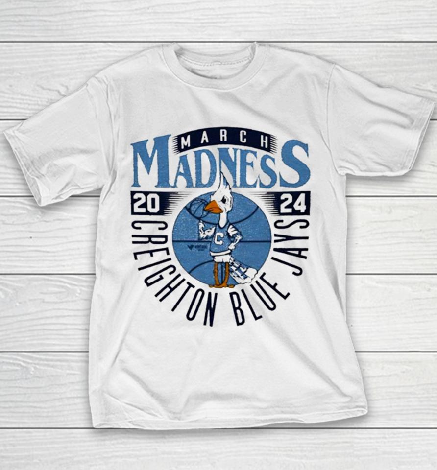 Creighton Bluejays 2024 March Madness Mascot Youth T-Shirt