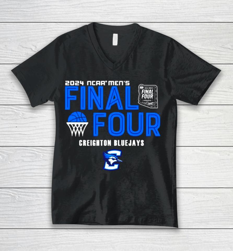 Creighton Bluejays 2024 Ncaa Men’s Basketball March Madness Final Four Unisex V-Neck T-Shirt