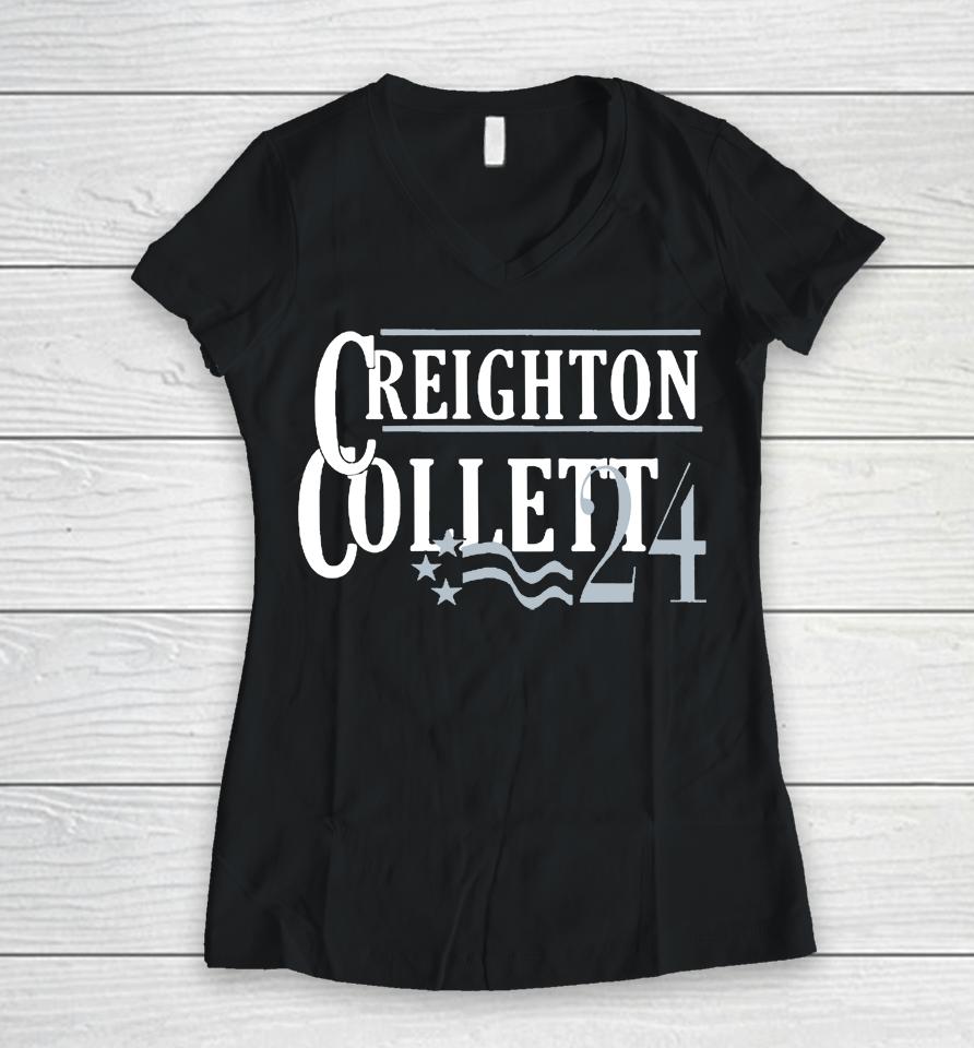 Creighton Collett 24 Women V-Neck T-Shirt