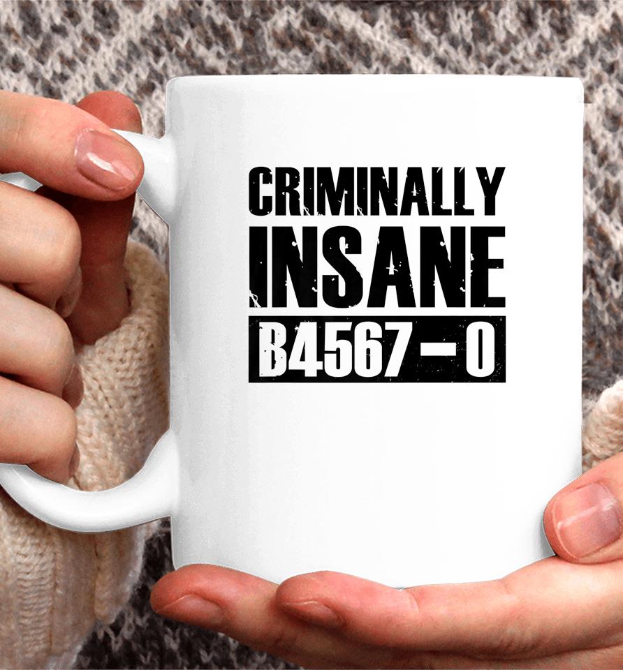 Criminally Insane B4567-0 Jail Inmate Halloween Coffee Mug