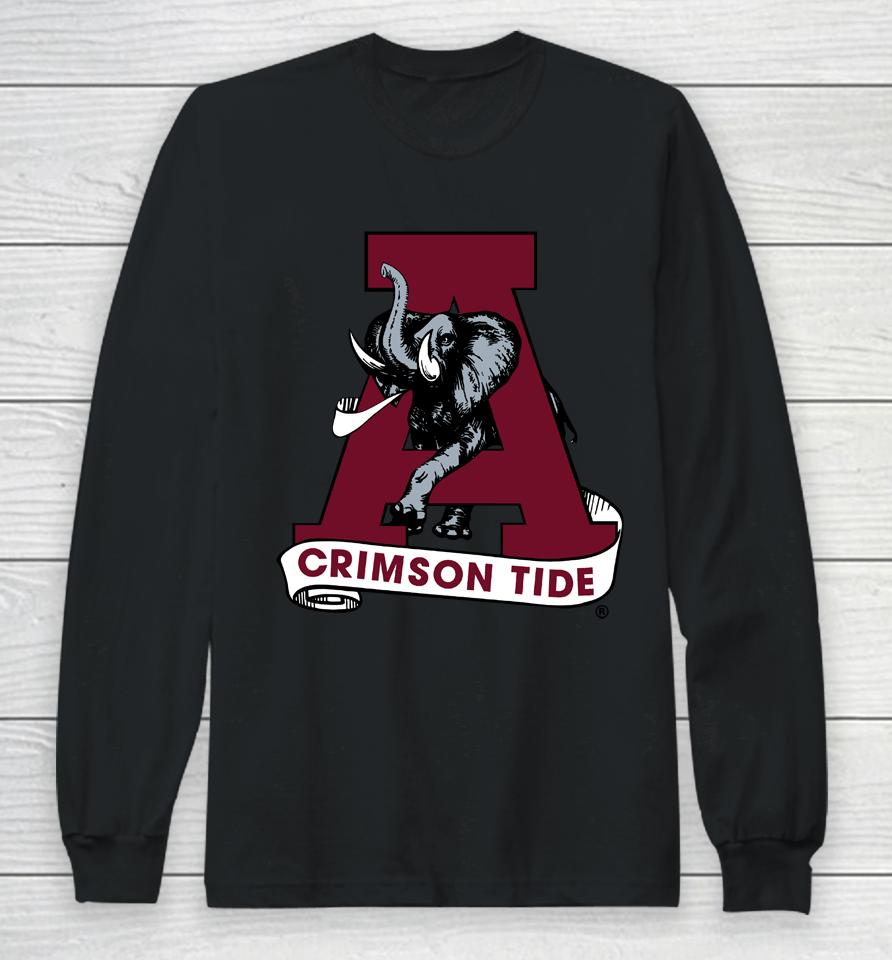 Crimson Alabama Crimson Tide Team Vault Logo Long Sleeve T-Shirt
