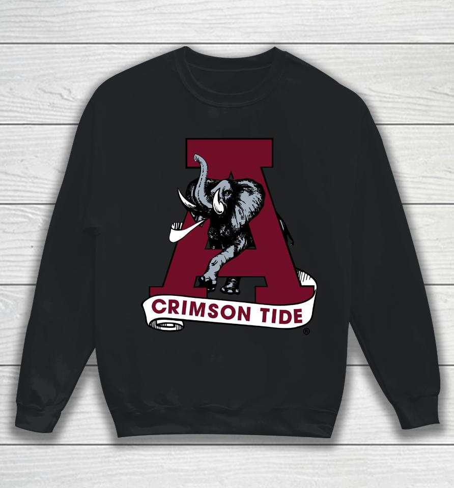 Crimson Alabama Crimson Tide Team Vault Logo Sweatshirt