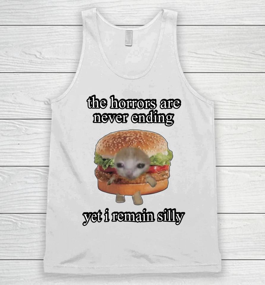 Cringeytees The Horrors Are Never Ending Cringey Unisex Tank Top