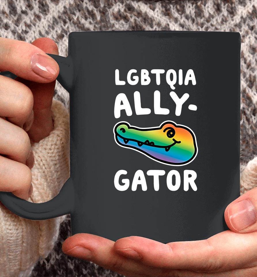 Croc Lgbtqia Ally Gator Coffee Mug