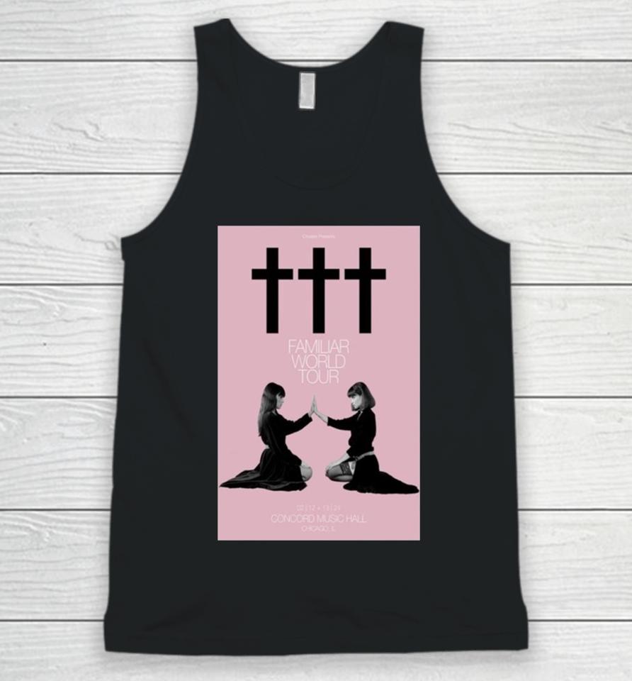 Crosses February 12 13, 2024 Concord Music Hall Chicago, Il Unisex Tank Top