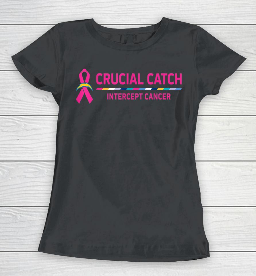 Crucial Catch Intercept Cancer Women T-Shirt