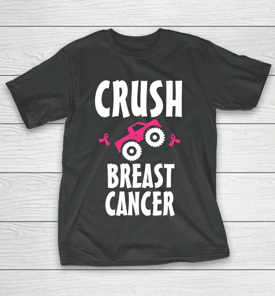 Crush Breast Cancer Awareness Pink Ribbon T-Shirt