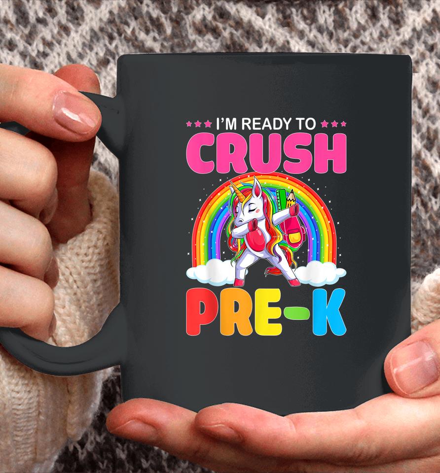 Crush Pre-K Dabbing Unicorn Back To School Girl Student Gift Coffee Mug
