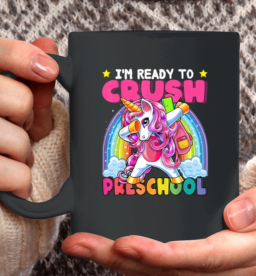 Crush Preschool Dabbing Unicorn Back To School Girls Gift Coffee Mug