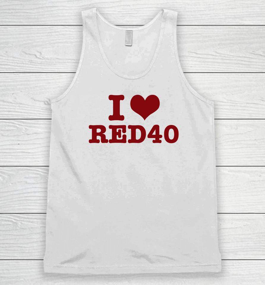 Crying In The Club 69 Merch I Love Red 40 Unisex Tank Top