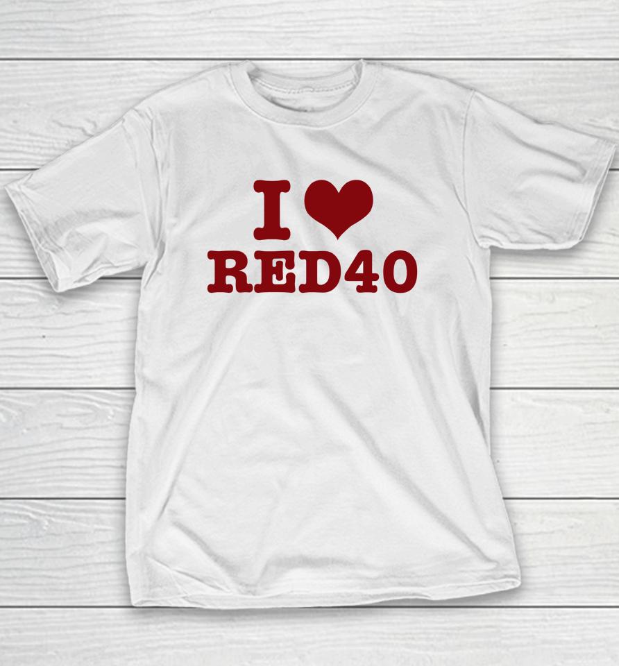 Crying In The Club 69 Merch I Love Red 40 Youth T-Shirt
