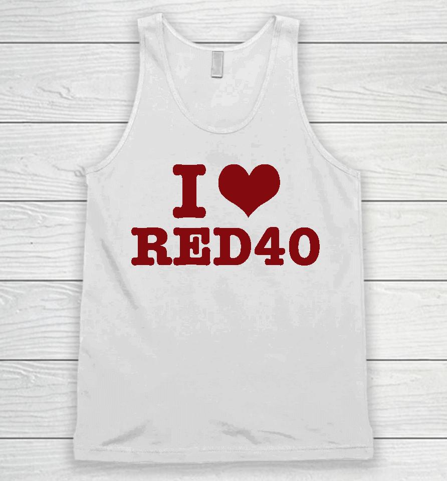 Crying In The Club I Love Red 40 Unisex Tank Top