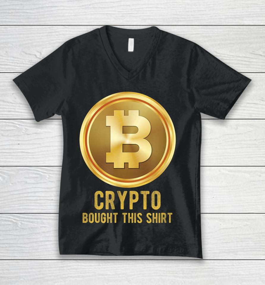 Crypto Bought This Unisex V-Neck T-Shirt