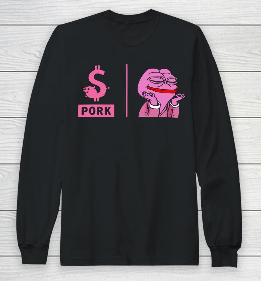 Crypto Caddie $Pork Long Sleeve T-Shirt
