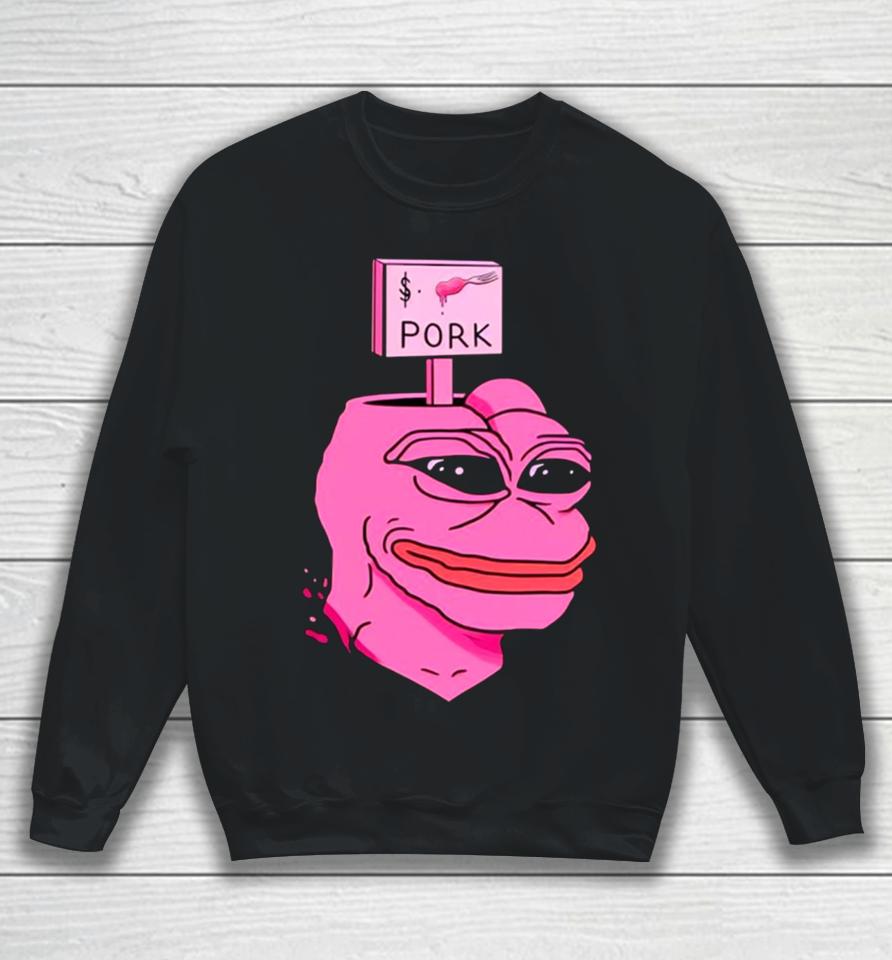 Crypto $Pork Meme Sweatshirt