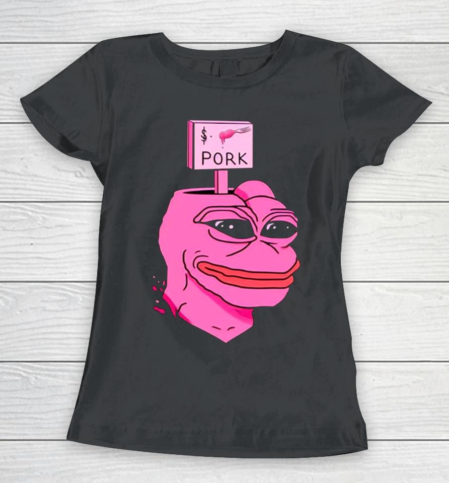 Crypto $Pork Meme Women T-Shirt