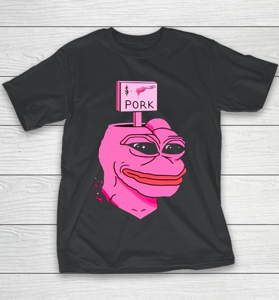 Crypto $Pork Meme Youth T-Shirt