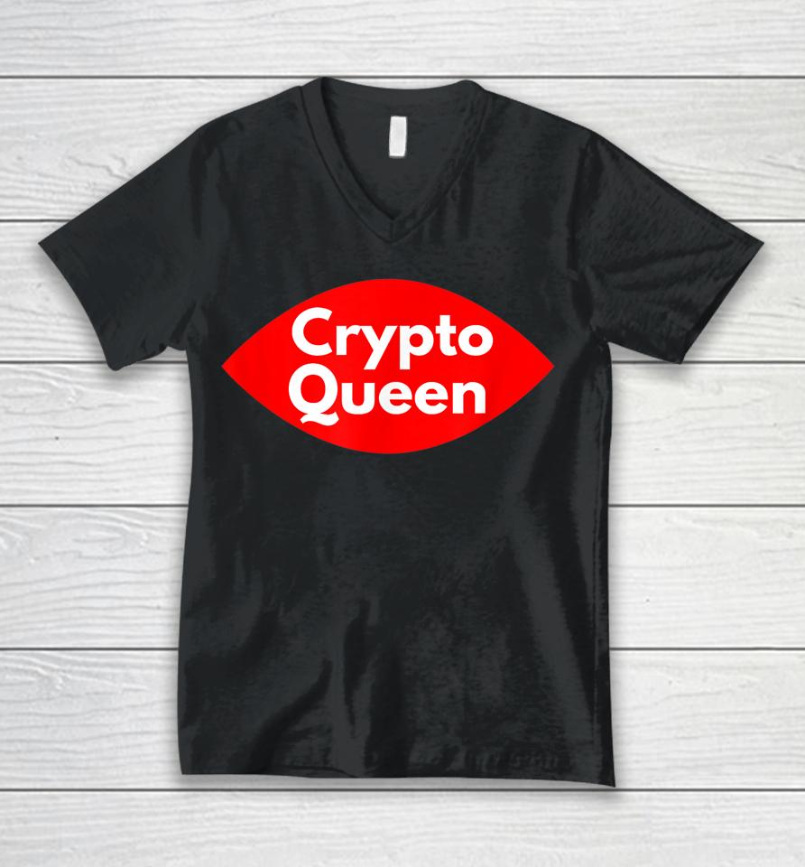 Crypto Queen Unisex V-Neck T-Shirt