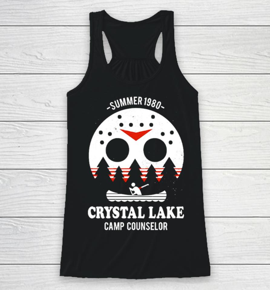 Crystal Lake Camp Counselor Vintage Movie Racerback Tank