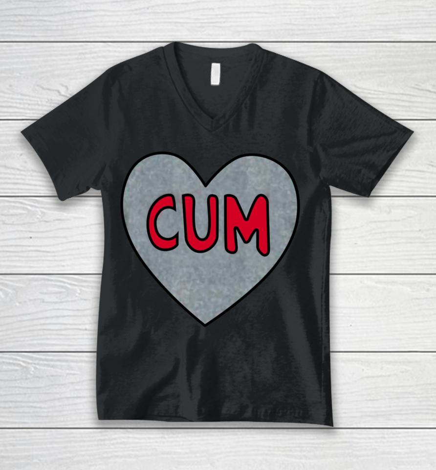 Cum Heart Christian University Michigan Unisex V-Neck T-Shirt