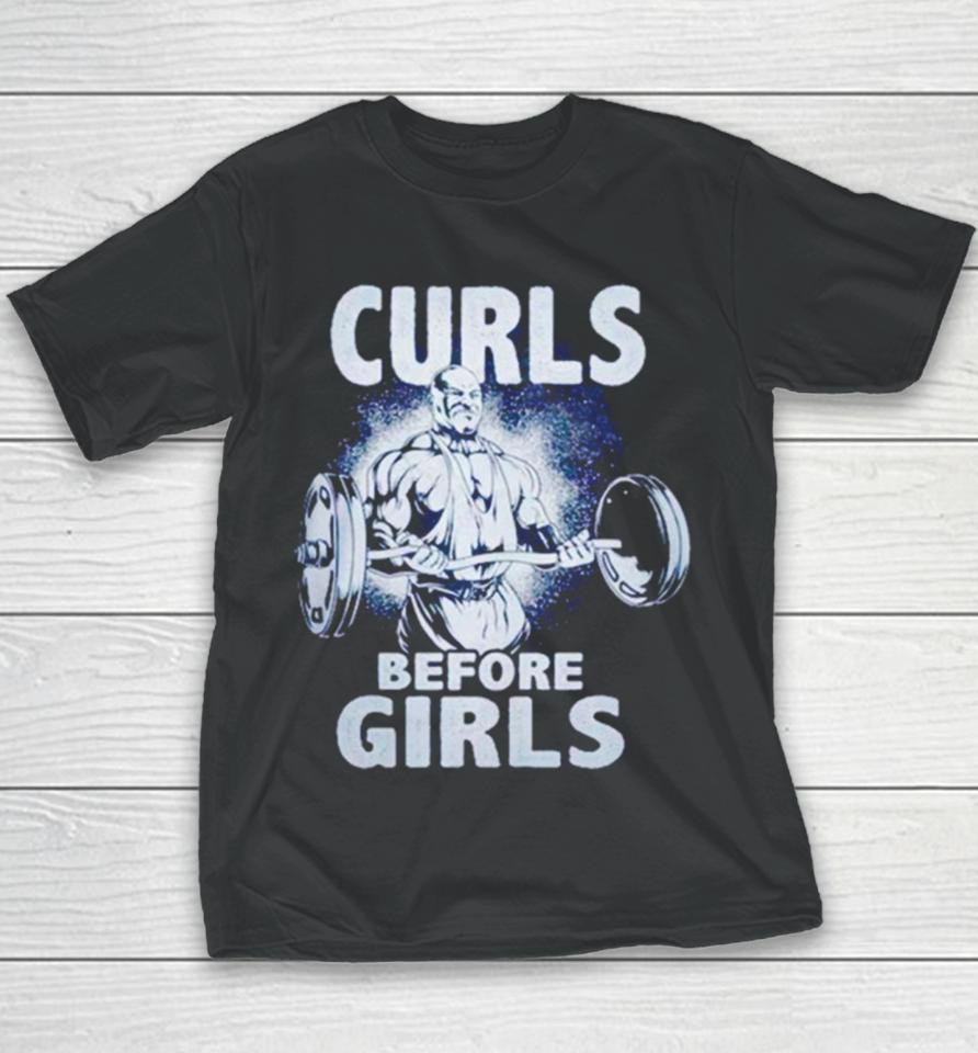 Curls Before Girls Youth T-Shirt