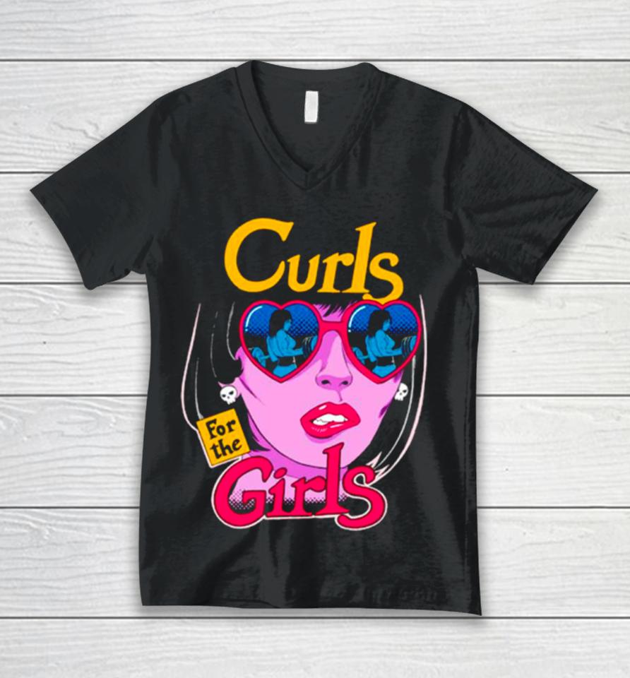 Curls For The Girls Unisex V-Neck T-Shirt
