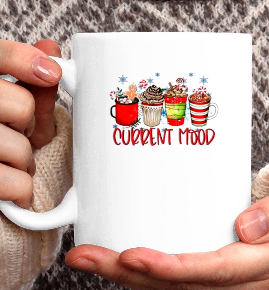 Current Mood Christmas Snowman Latte Coffee Lover Coffee Mug