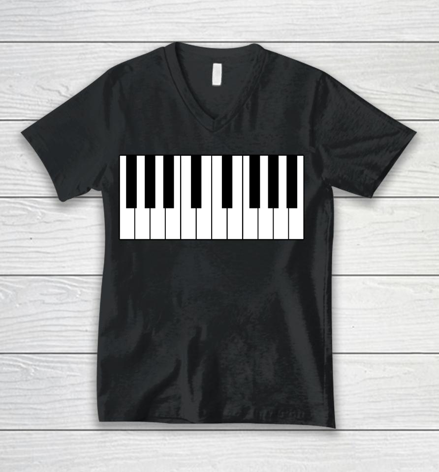 Cursed Piano Unisex V-Neck T-Shirt
