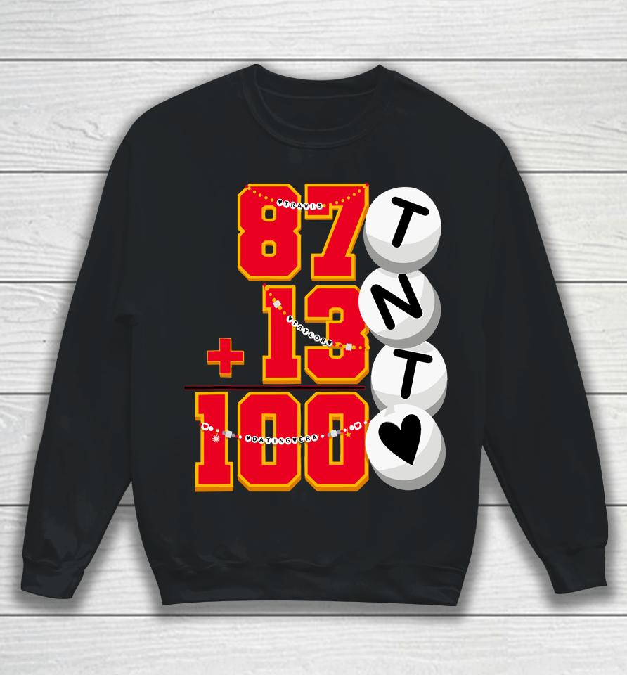Cute 87 13 = 100 Days Of School Taylor 100Th Day Of School Sweatshirt